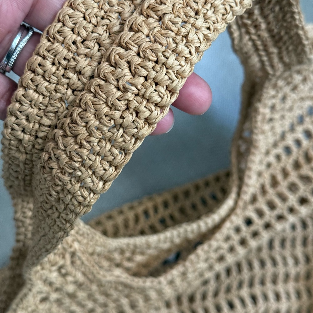 Brown Crochet Tote Bag - Picture 5 of 5